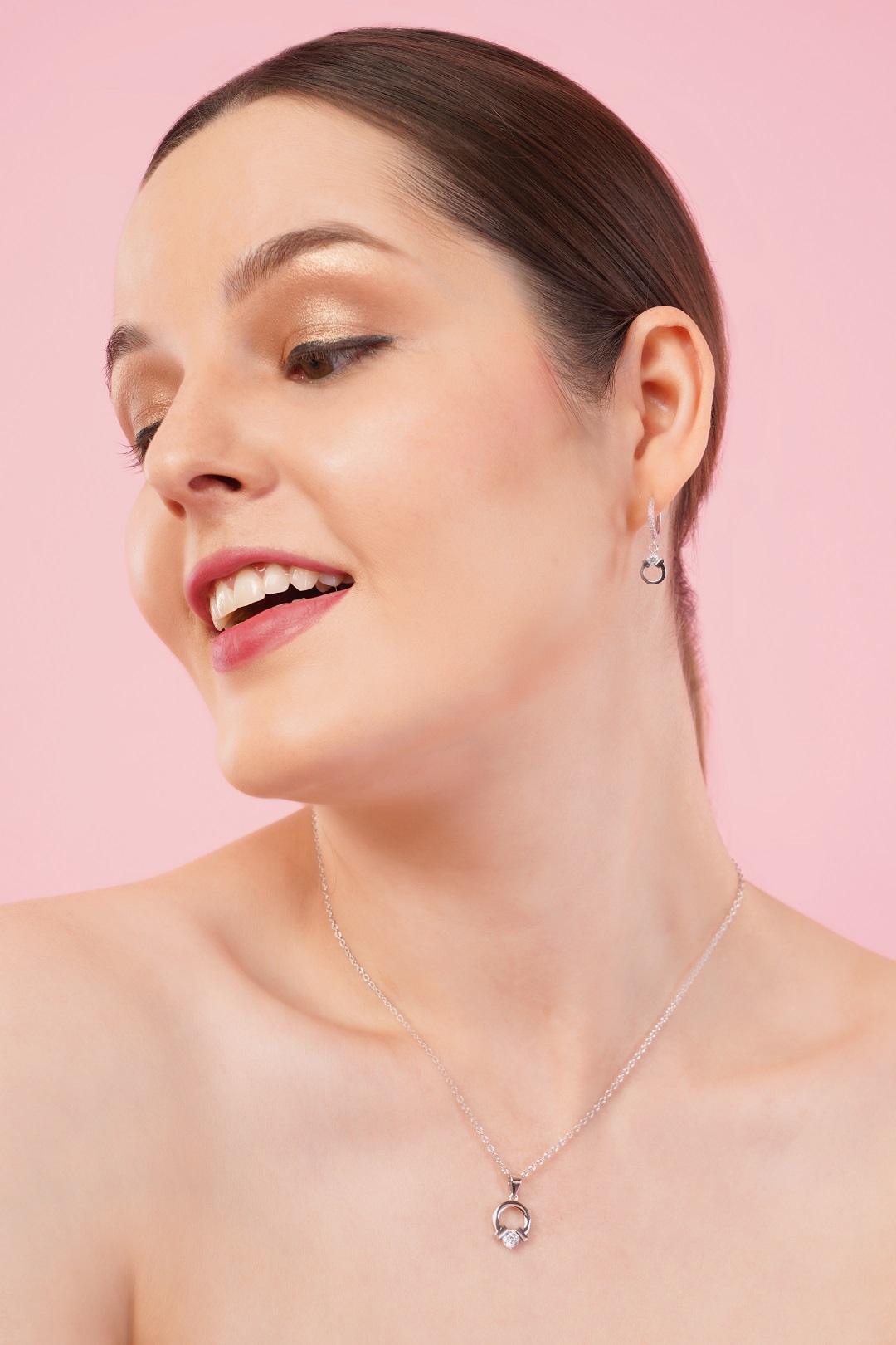 925 PURE SILVER CHAIN PENDANT WITH EARRINGS BALI